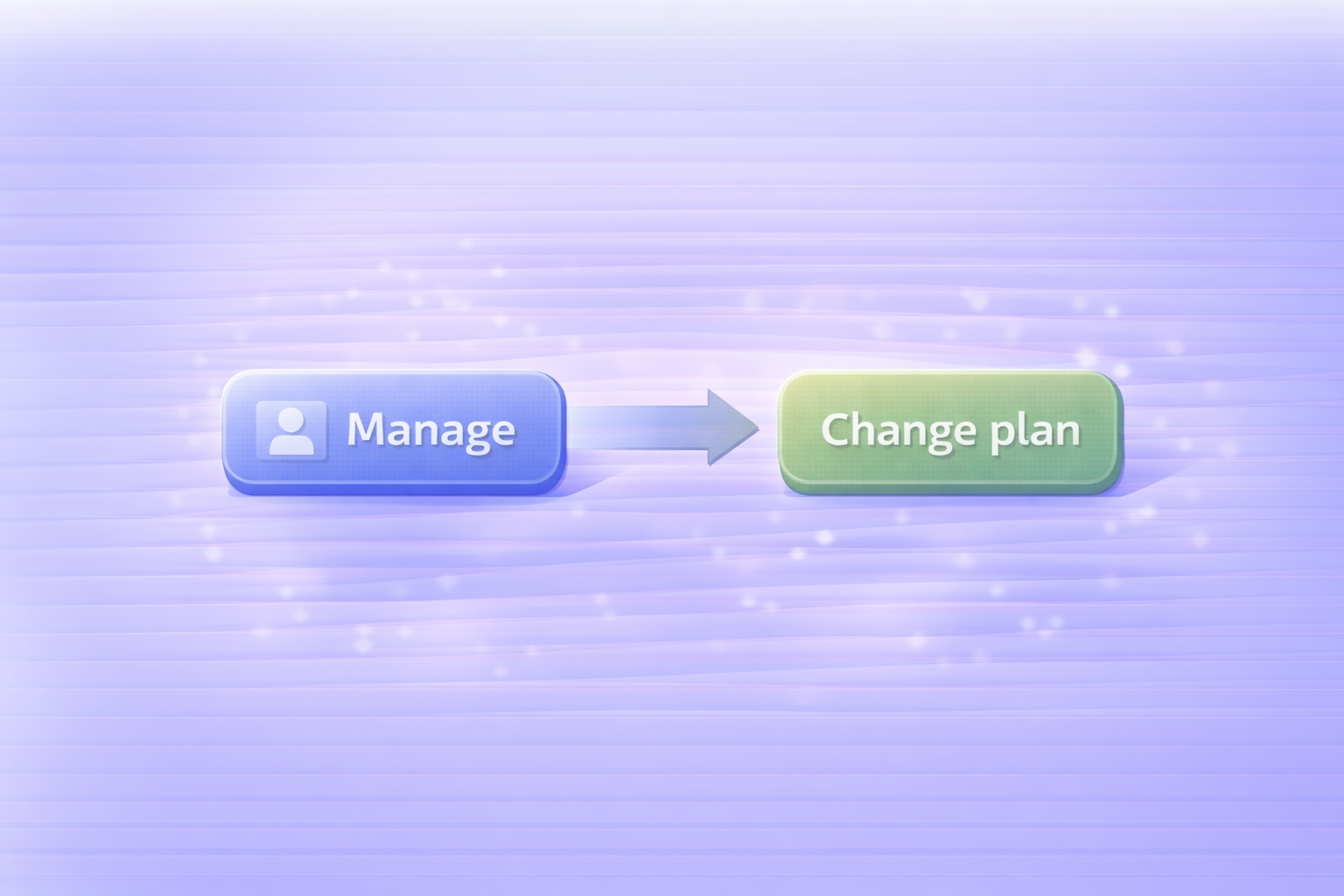 プラン変更の手順（Manage → Change plan）